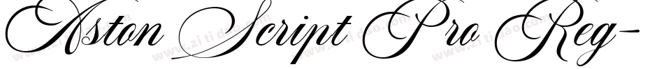 Aston Script Pro Reg字体转换